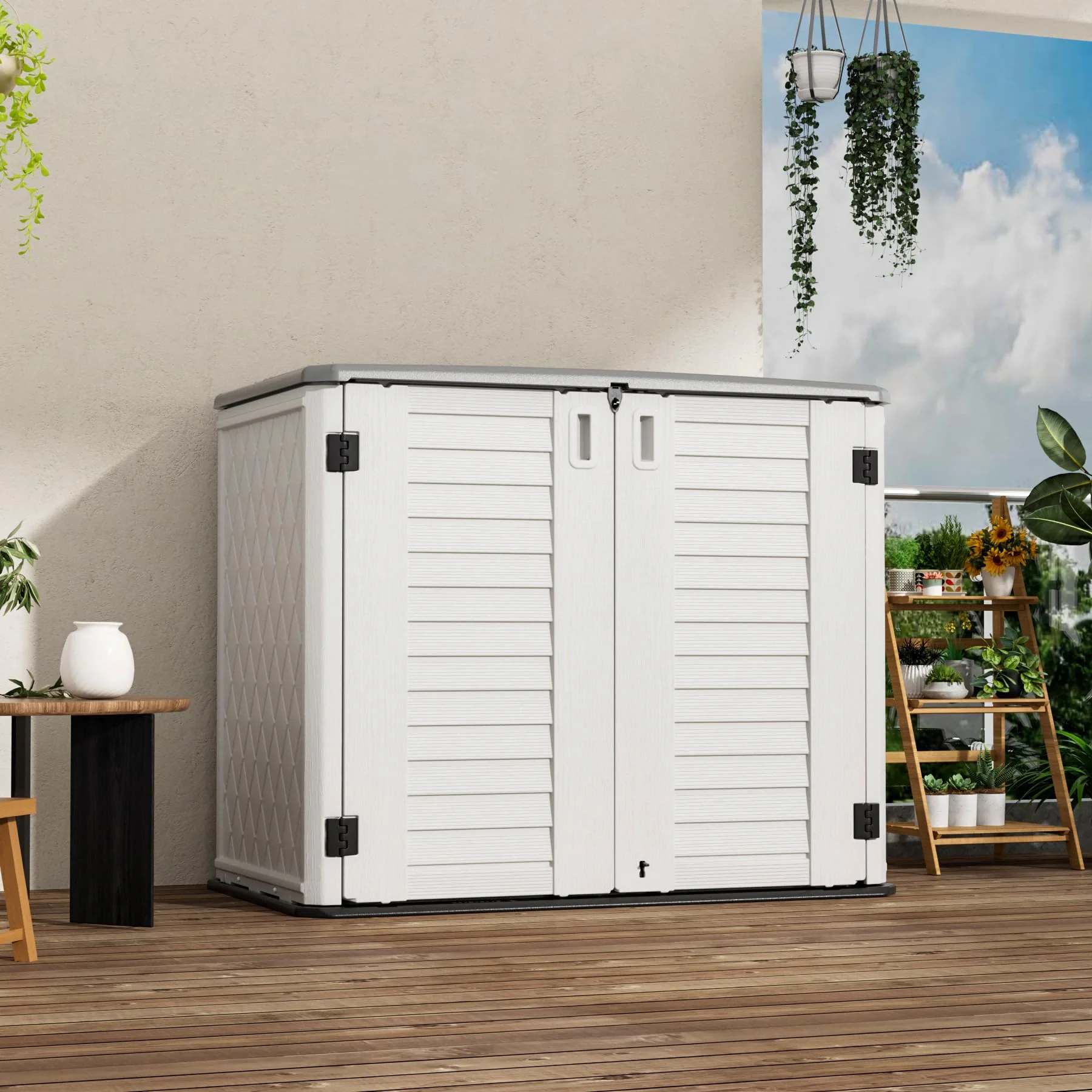 Customize Waterproof Garden Box, Hdpe Durable Storage Cabinet