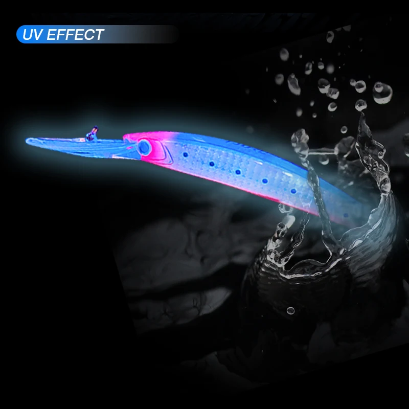 bioluminous fishing lure Nomad Tackle Squidtrex 110 Vibe 4 1/3" our squid lure remains visible in the dark waters Deep-Sea Anglerfish Luring Prey with