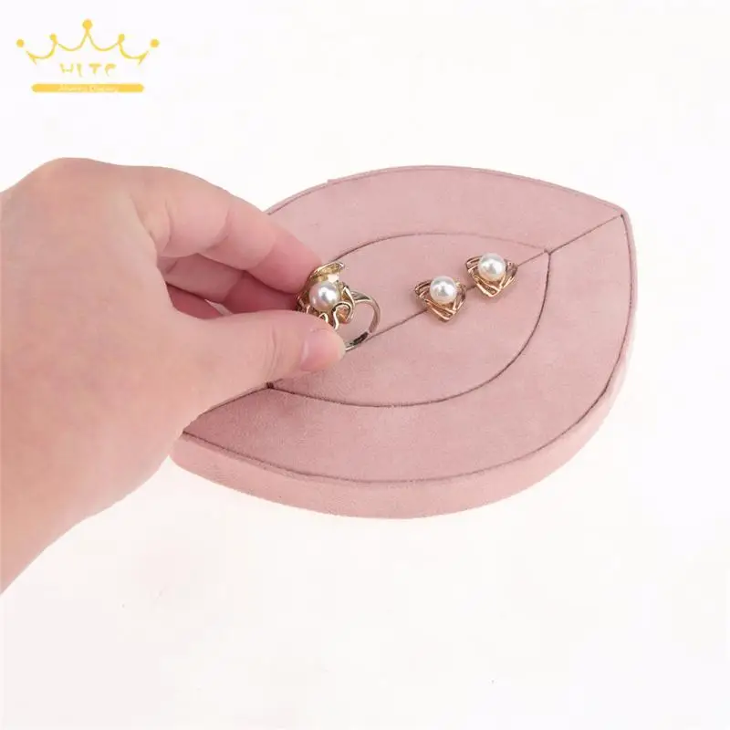 

Creativity Pink Fabric Earring Holder Jewelry Shop Counter Ear Stud Display Tray Ladies' Dressing Table Earring Storage Tray