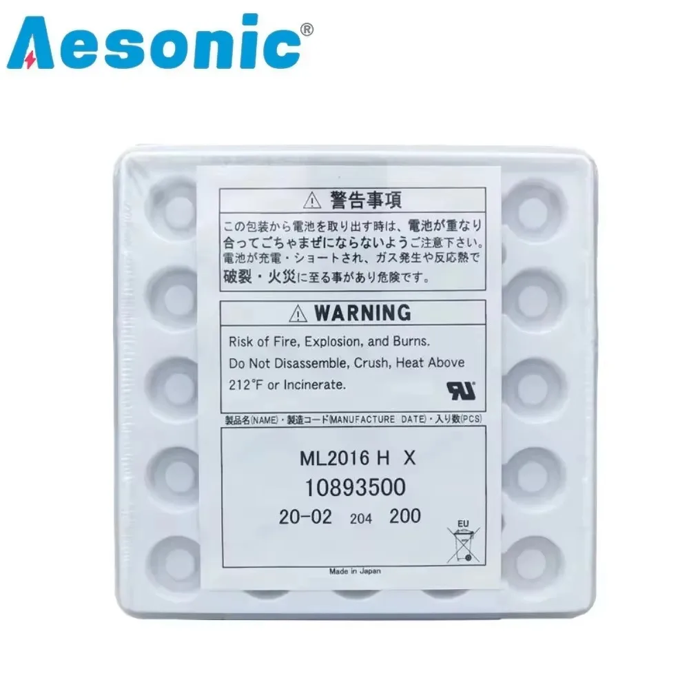 2PCS Original MaxeII ML2016 Photokinetic Kinetic Energy Rechargeable Button Battery ML 2016 Can Replace CR2016 Coin Cell Watch view 4