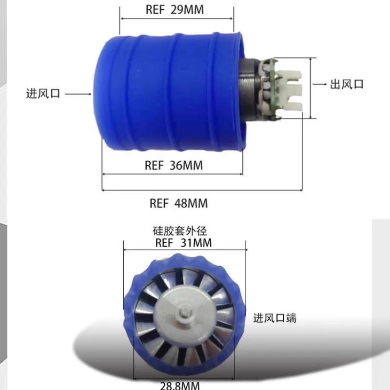 220-V-Hochgeschwindigkeits-Haartrockner, bürstenloser Motor/Controller mit 110.000 U/min, komplettes Set HD15 HD01 HD02