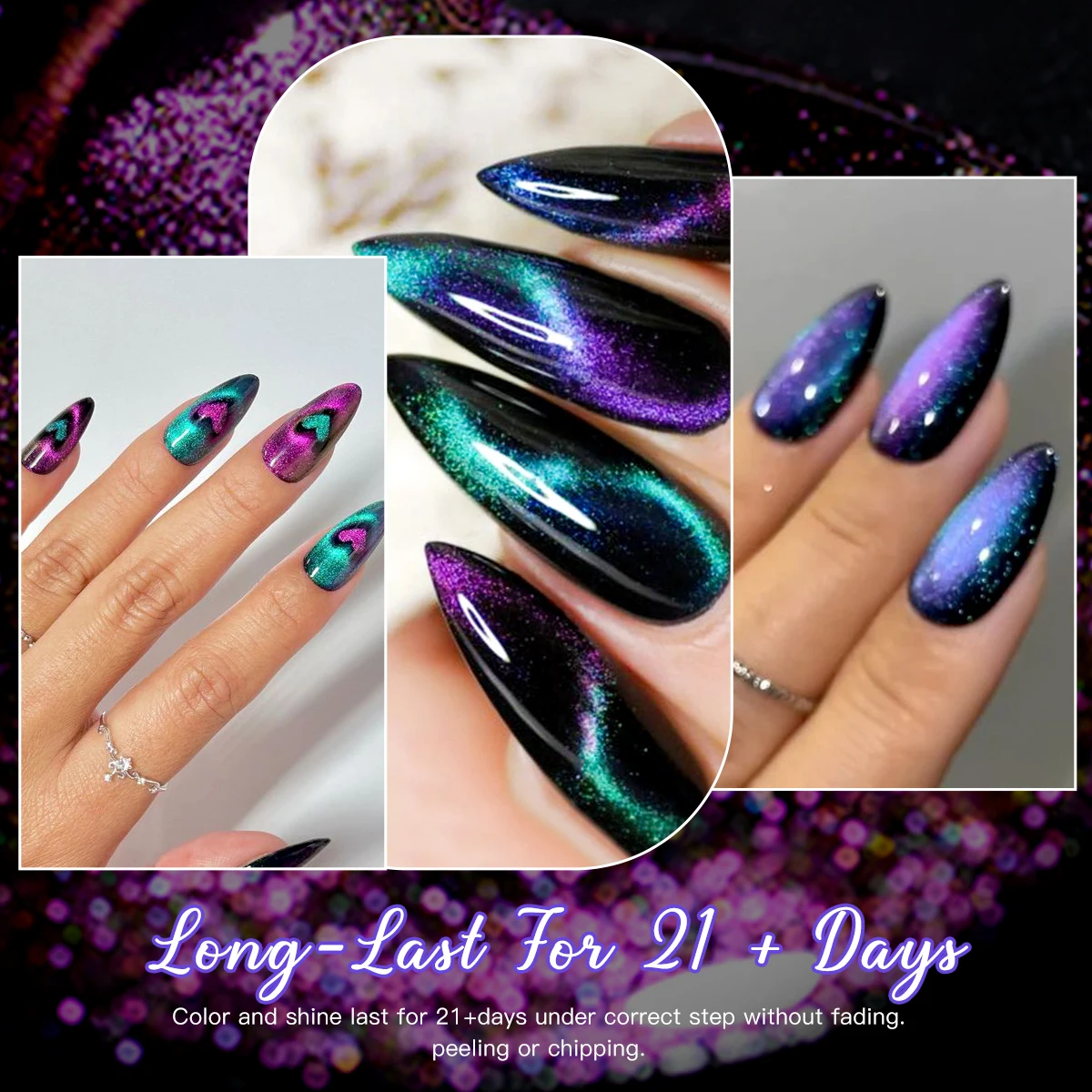 مجموعة طلاء أظافر جل مغناطيسي مع جل ملون ، طبقة علوية أساسية ، مصباح أظافر ، عصا لفن الأظافر ، مانيكير فينيس ذاتي الصنع ، 9 * #5