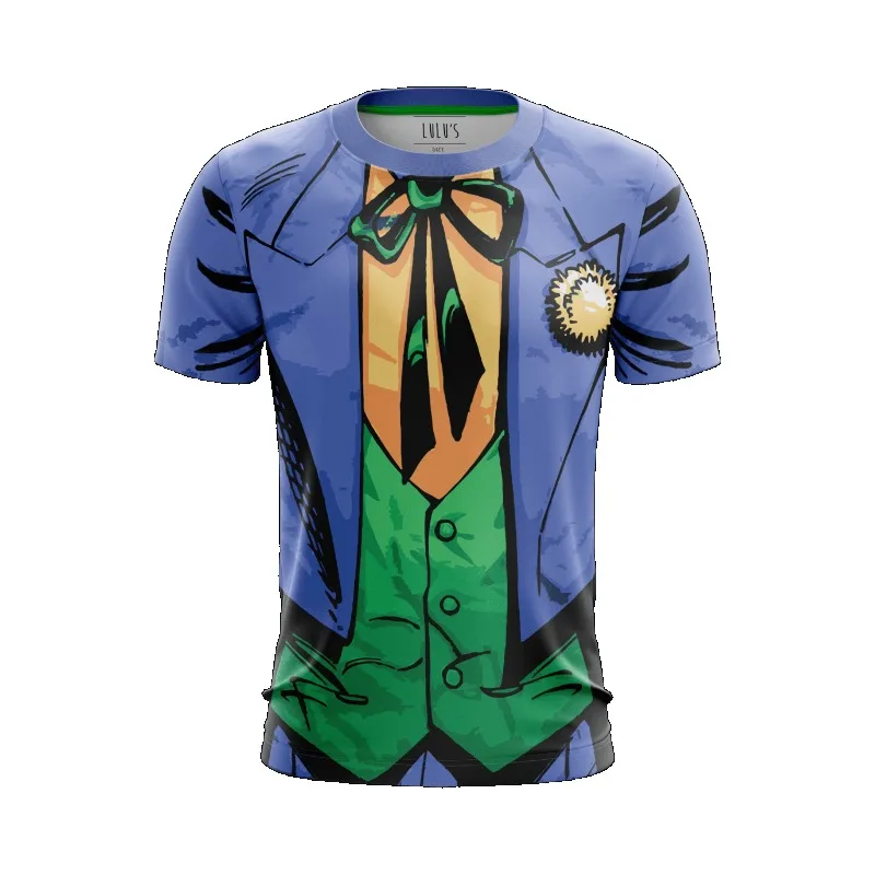 Casual Anime Cosplay Costume, Super Villain, Crazy Clown, Soft and Comfortable Fabric, Body Shaping, Maximum Size 6XL