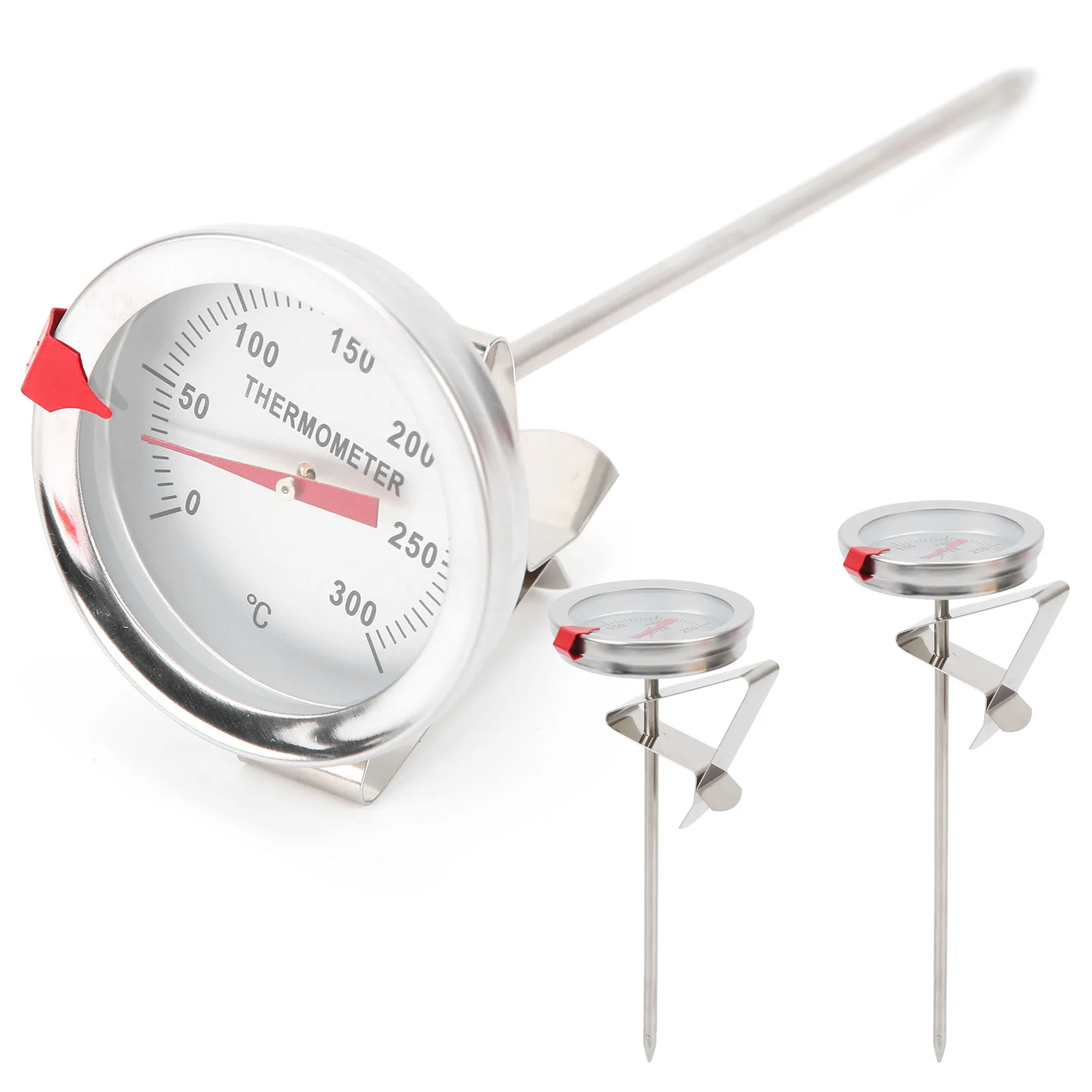 Bratthermometer Ölwannenthermometer Bratthermometer Edelstahl-Messwerkzeug mit 5 cm für Ölwanne TTE35125