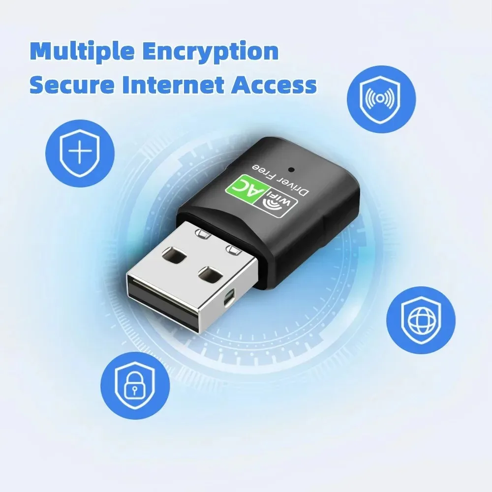 USB Wifi 어댑터 600Mbps 무선 네트워크 카드 2.4G 및 5.8GHz USB 이더넷 PC WiFi 어댑터 Lan 300Mbps Wifi 동글 AC Wifi 수신기