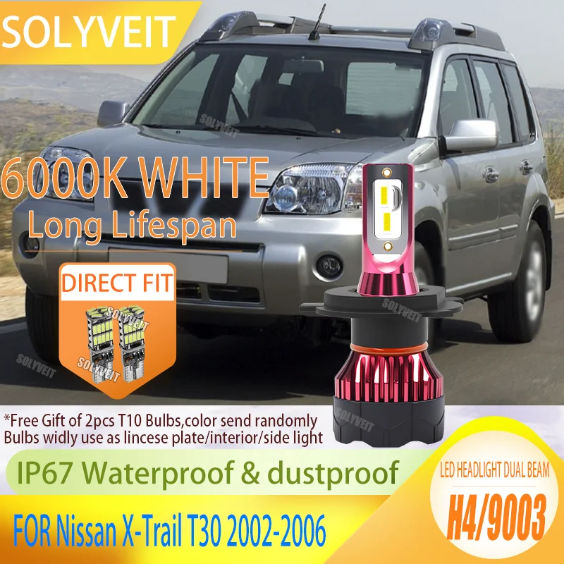

Endurance Meets Performance: 150W of Power Lasting 60000 Hours 2pcs LED Headlamp For Nissan X-Trail T30 2002 2003 2004 2005 2006