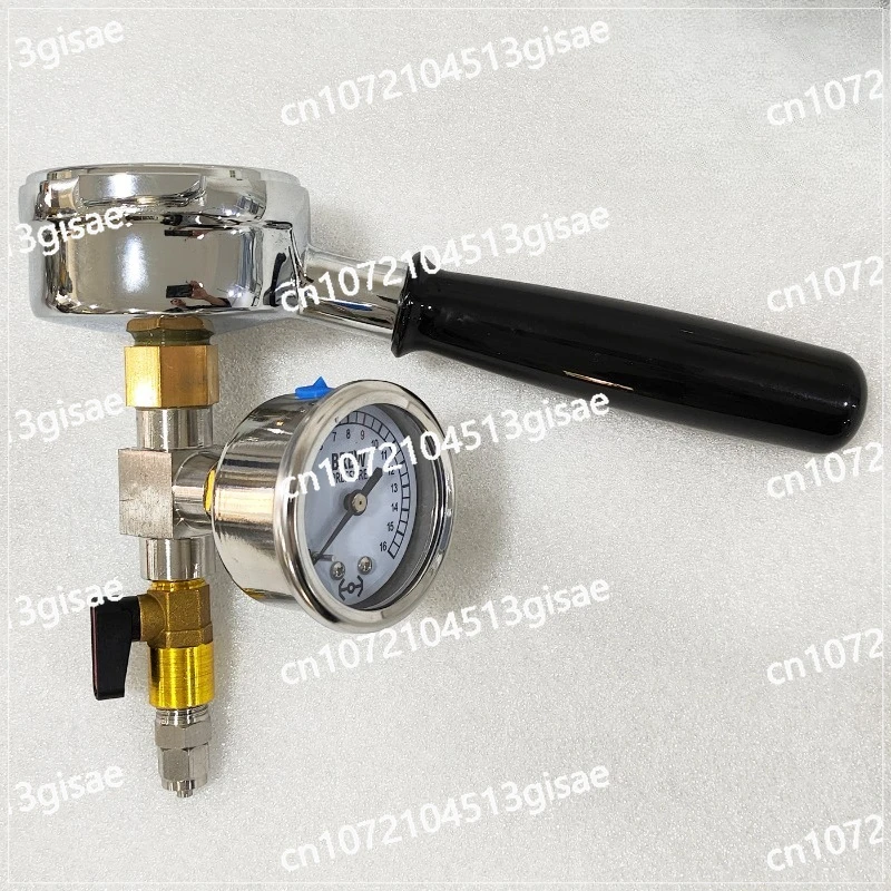 Pressure Measuring Handle, Commercial Home Coffee Machine Extraction Pressure Calibration Tool, with Pressure Gauge
