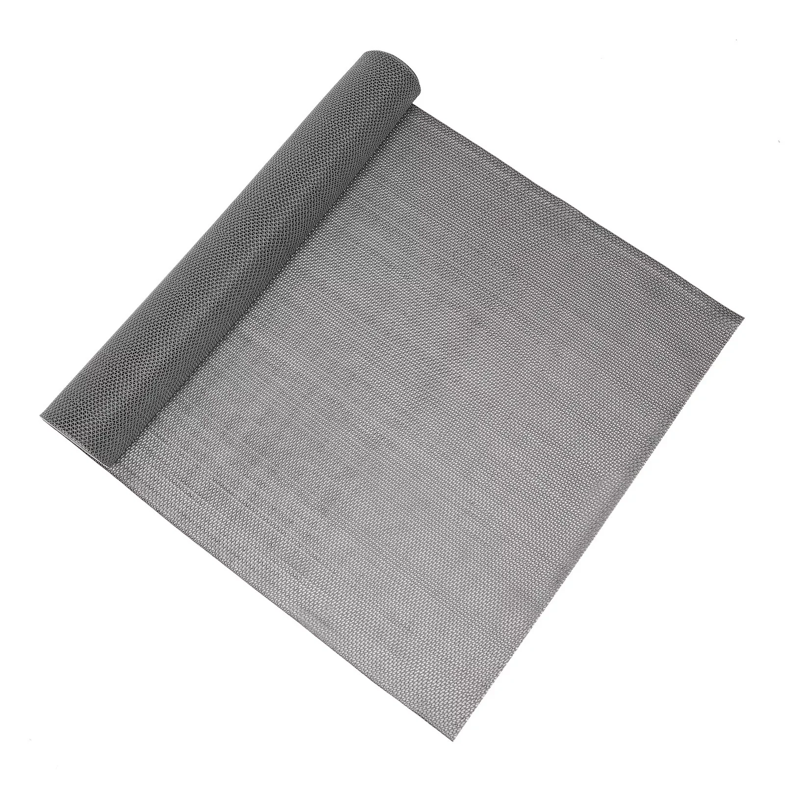 Polymères de sol anti-aldes découpés en PVC, tapis de surface de support pour douche de piscine, piscines, bars, cuisines, salles de bains, gris, 5mm