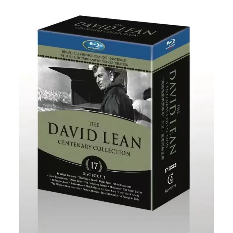 New BD Blu-ray High Definition David Lean Complete Works 17 Discs UK Region with Chinese Subtitles
