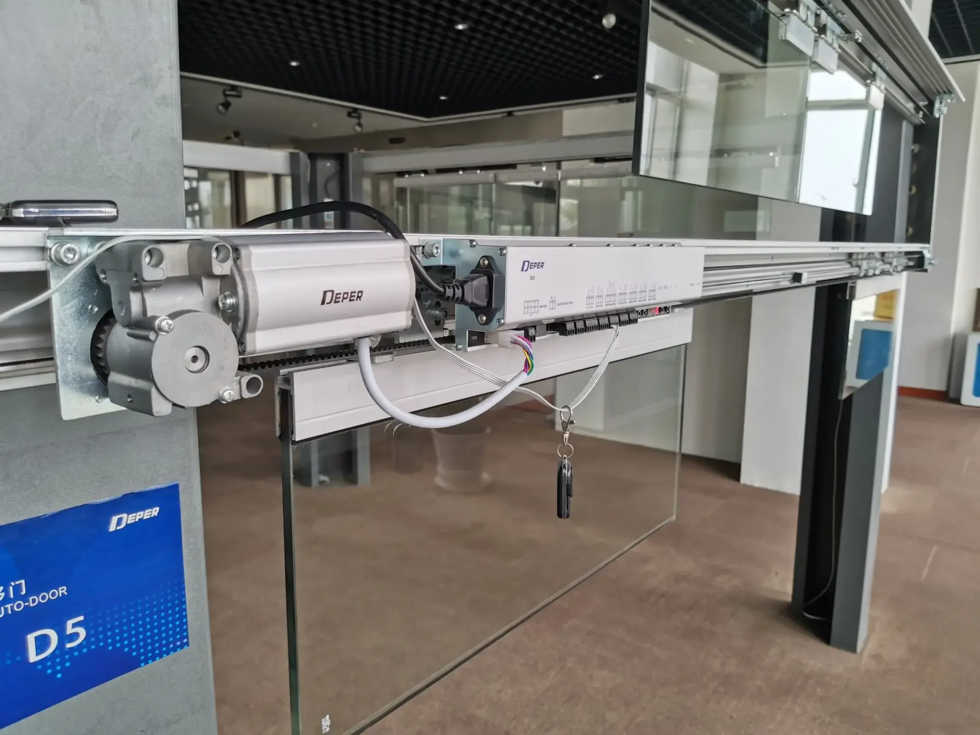 Hotel Automatic Induction Sensor Sliding Glass Door Mechanism System Operators Automatic System Opener Automatic Door Unit