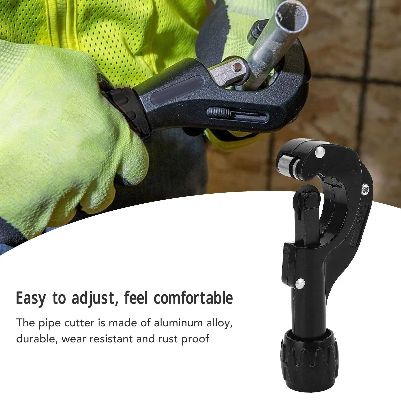 산업용 인체공학적 조절식 튜브 커터 1/8in ~ 1 3/8in 내마모성 알루미늄 합금