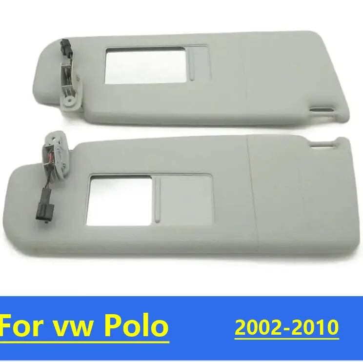 For VW Polo 2002 2003 2004 2005 2006 2007 2008 2009 2010  Console Interior Sunvisor With Mirror Front visor assembly