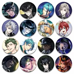 Game Peripheral Twisted Wonderland Soft Round Badge Malleus Idia Floyd Lilia Cartoon Lapel Brooch Pins Bag Clothes Accessories