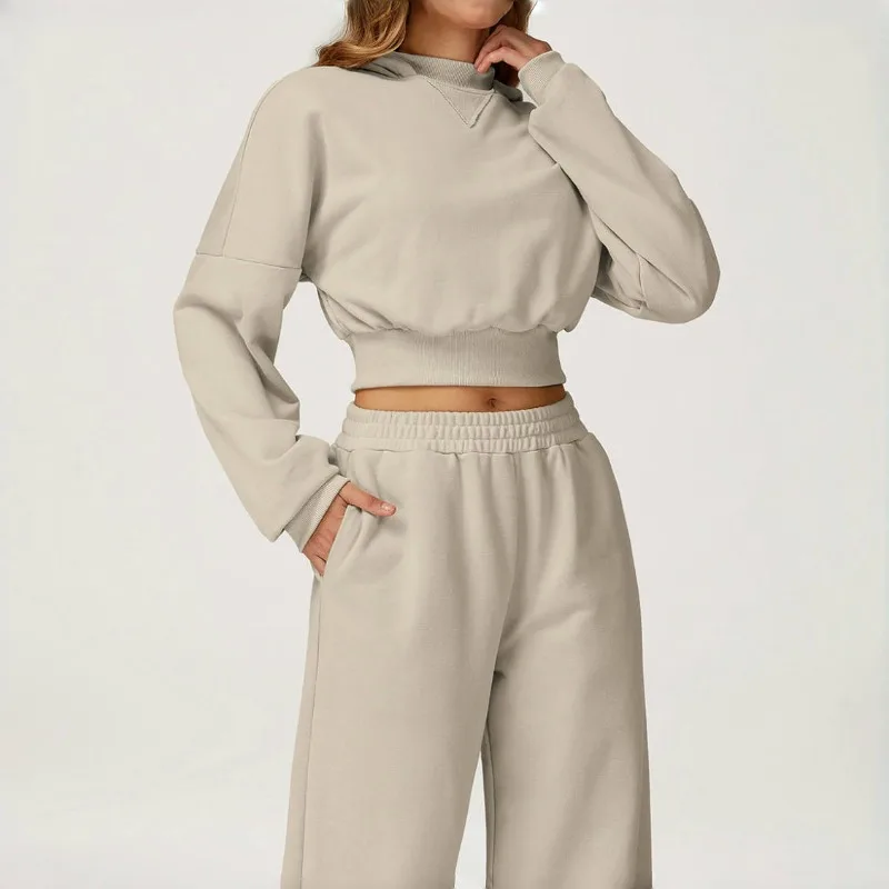 

Женская модная одежда для йоги, повседневная свободная и универсальная толстовка с капюшоном, спортивная одежда для бега и фитнеса на открытом воздухе