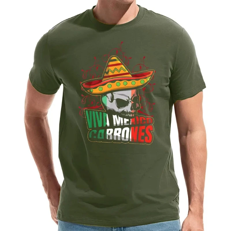 Mexico-Fiesta-Dia-De-Los-Muertos-May-5th-Viva-Cinco-De-Mayo-T-Shirt-Men-T-Shirt--Vintage-Tees-Top-Streetwear-Cotton-T-Shirts
