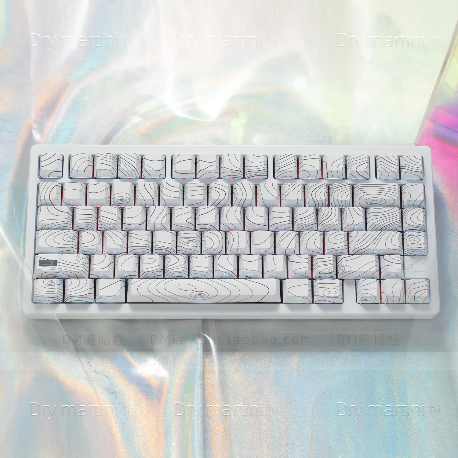 

Side engraved transparent keycap original PBT full five-sided sublimation 68/84/87/98/108