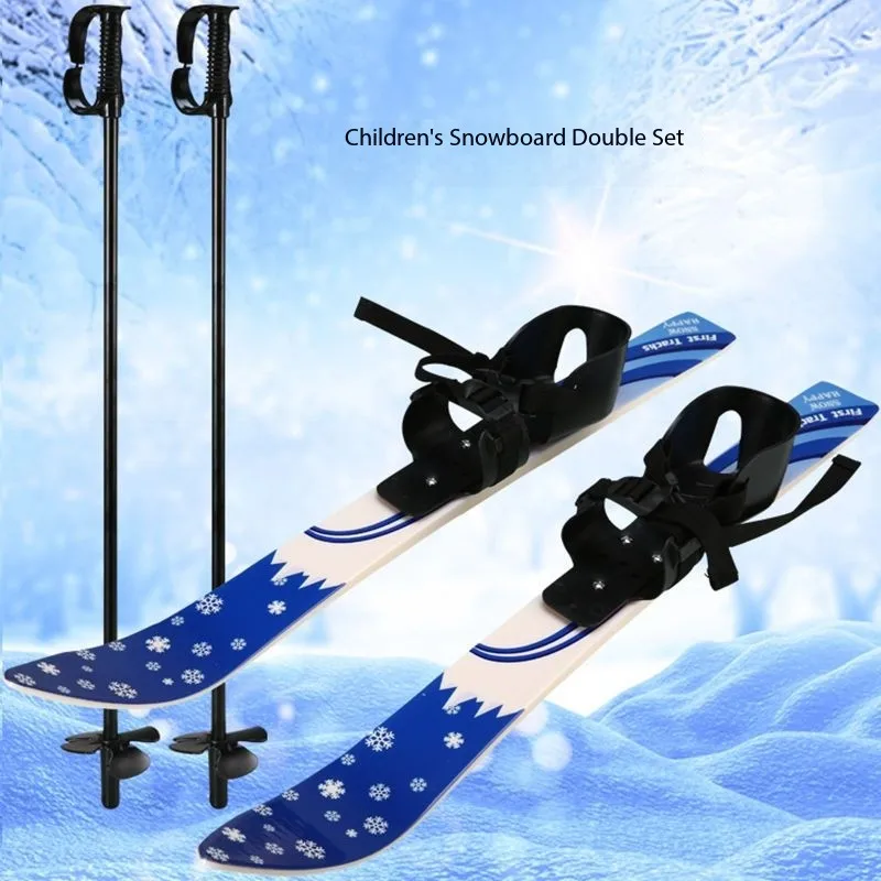 Sci in ABS per bambini invernali all'aperto, tavole a slitta spesse e resistenti all'usura, sci in erba, sci