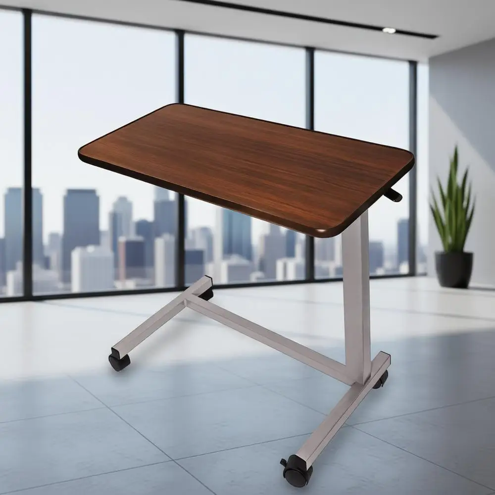 

Portable Rolling Overbed Table for Medical Use in Hospitals and Homes