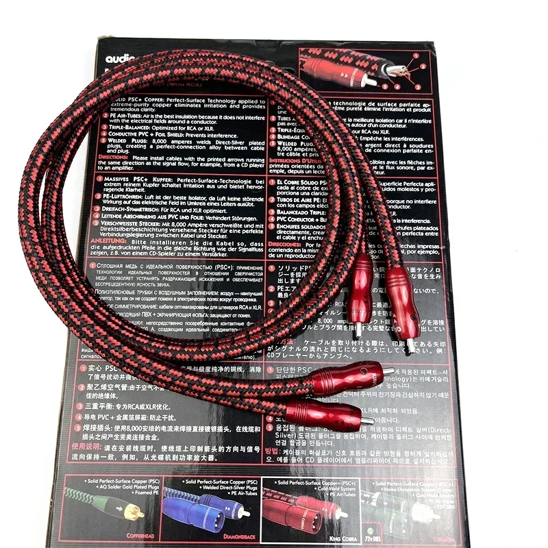 King Cobra PSC RCA na XLR żeński / męski Kabel HiFi Audio XLR zbalansowany z pudełkiem