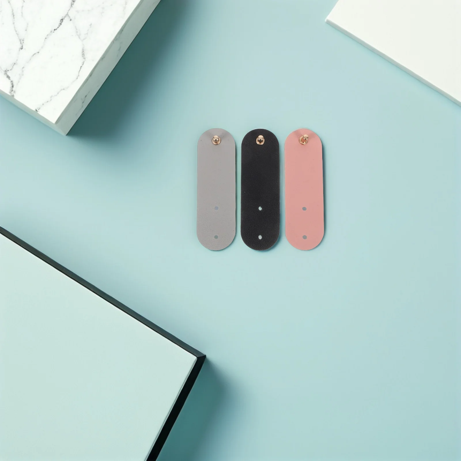 

12pcs Reusable Cord Organizer Clips 3" Pu Cable Management Straps For Earphone Usb Charging Cords Travel Office Home Use