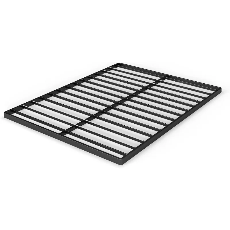 Quick Lock Bunkie Board, Box Spring & Bed Slat Replacement, Metal Frame with Steel Slats, Easy Assembly, Queen US(Origin)