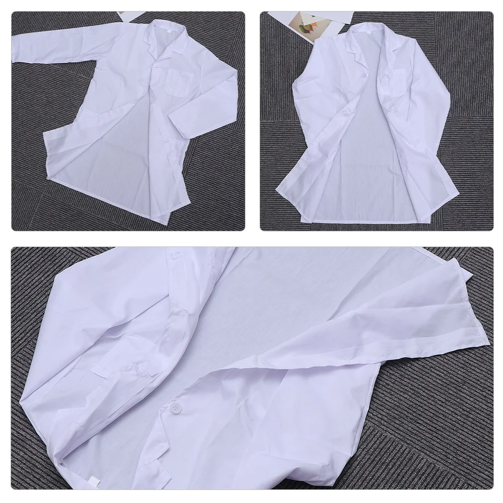 2개 세트 어린이 실험실 가운 세탁 가능한 면 과학자 의상 유아 역할놀이 옷 통기성 사이즈 L XL 어린이 실험실 가운