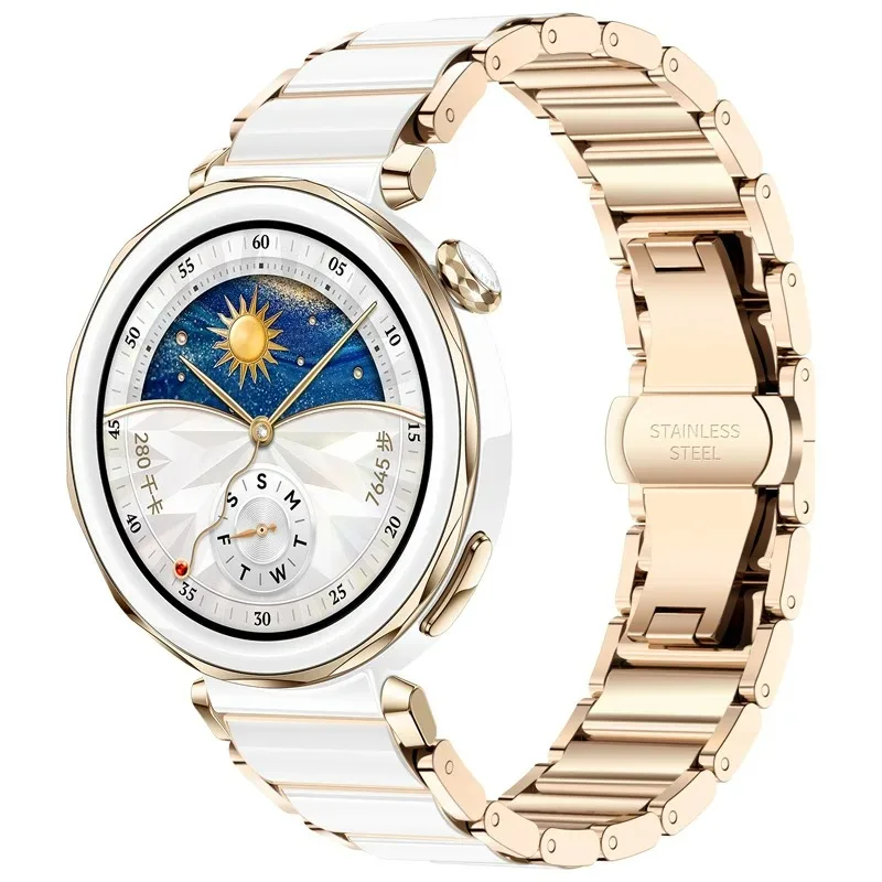 18mm Ceramic Watch Strap fo Huawei Watch GT5 Pro Band 42mm Fashion Bracelet Wristband for Huawei Watch GT5 GT4 41mm Accessories