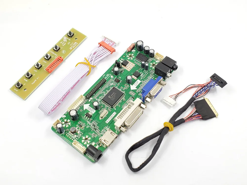 

Плата контроллера B140XTT01.0, совместимая с HDMI, комплект аудиодрайверов DVI VGA, дисплей 14/15, 6 дюймов, 1366X768 LVDS, 1 канал, 6 бит, 40-контактная ЖК-панель