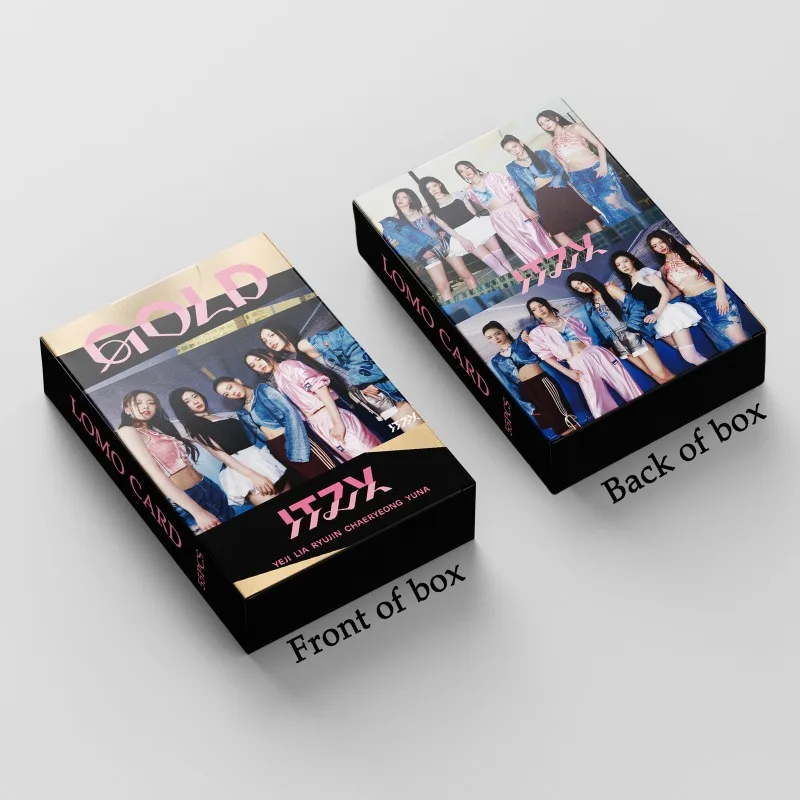 55 unids/set Kpop ITZY Lomo tarjetas álbum de fotos dorado Lia Yuna tarjetas fotográficas para Fans colección regalo