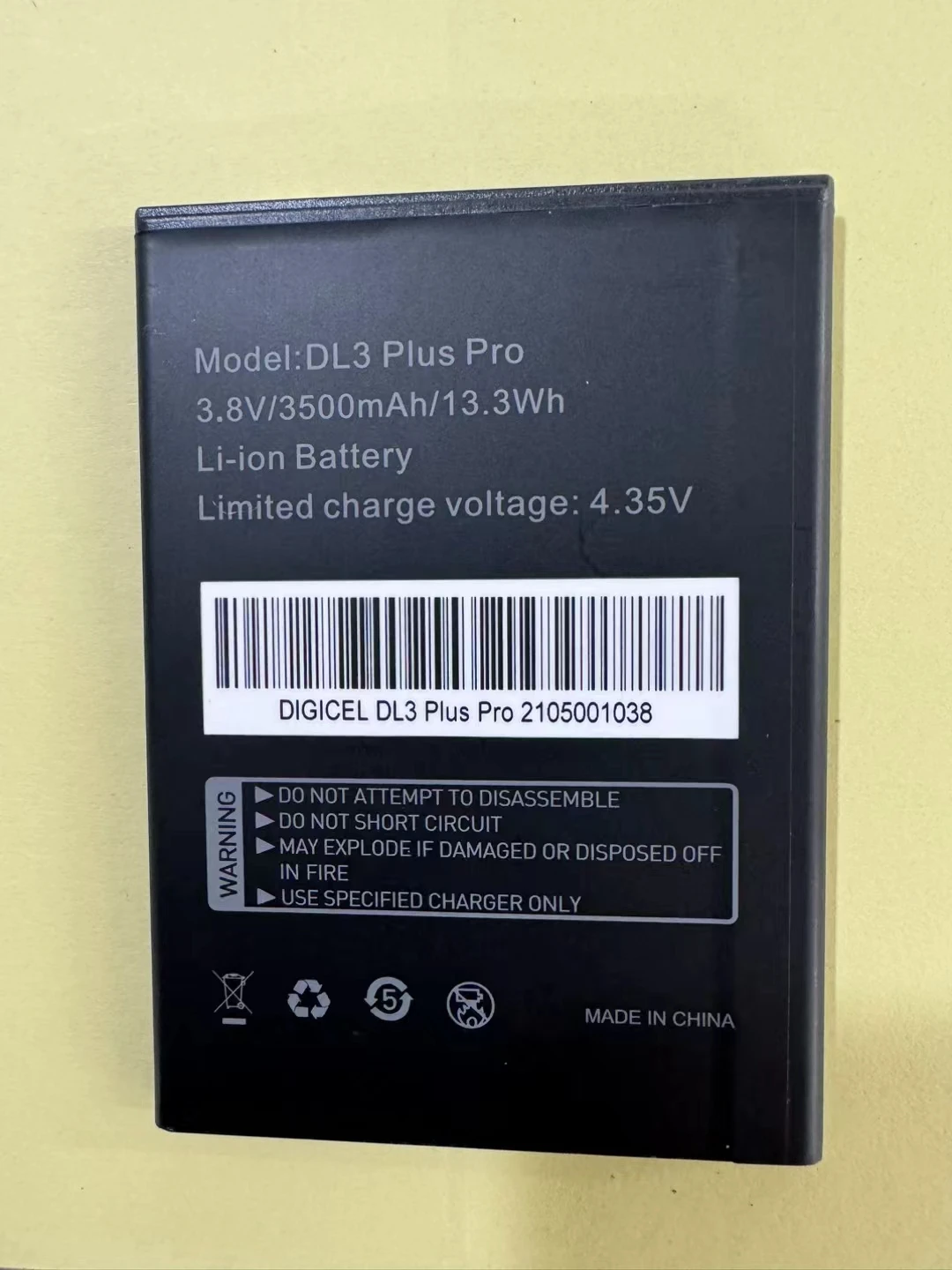 Origineel Nieuw Voor Digicel Dl3 Plus Pro 3500Mah Batterij