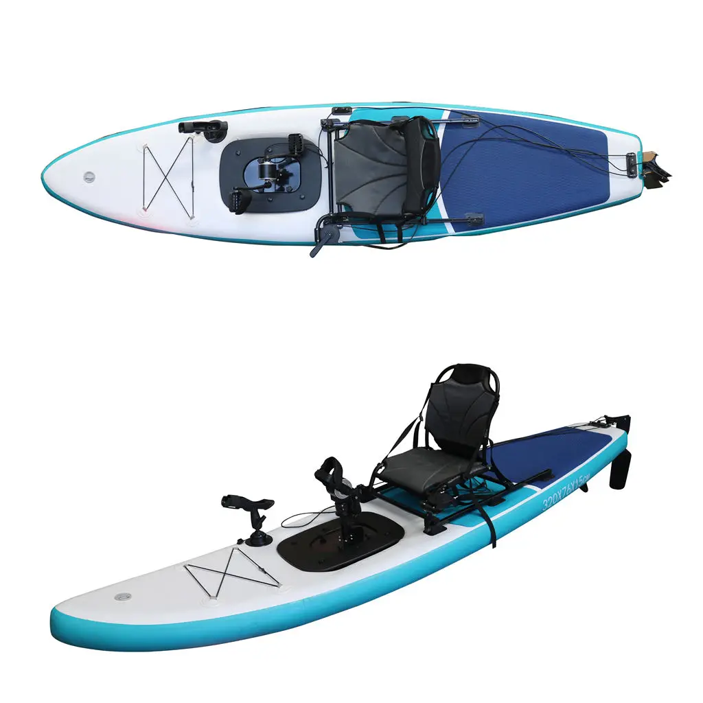 Vicking 3.2m Single Person PVC Pedal Kayak/Canoe SUP Surfboard Rowing Boat for Adults Inflatable Fishing Kayak for Rivers