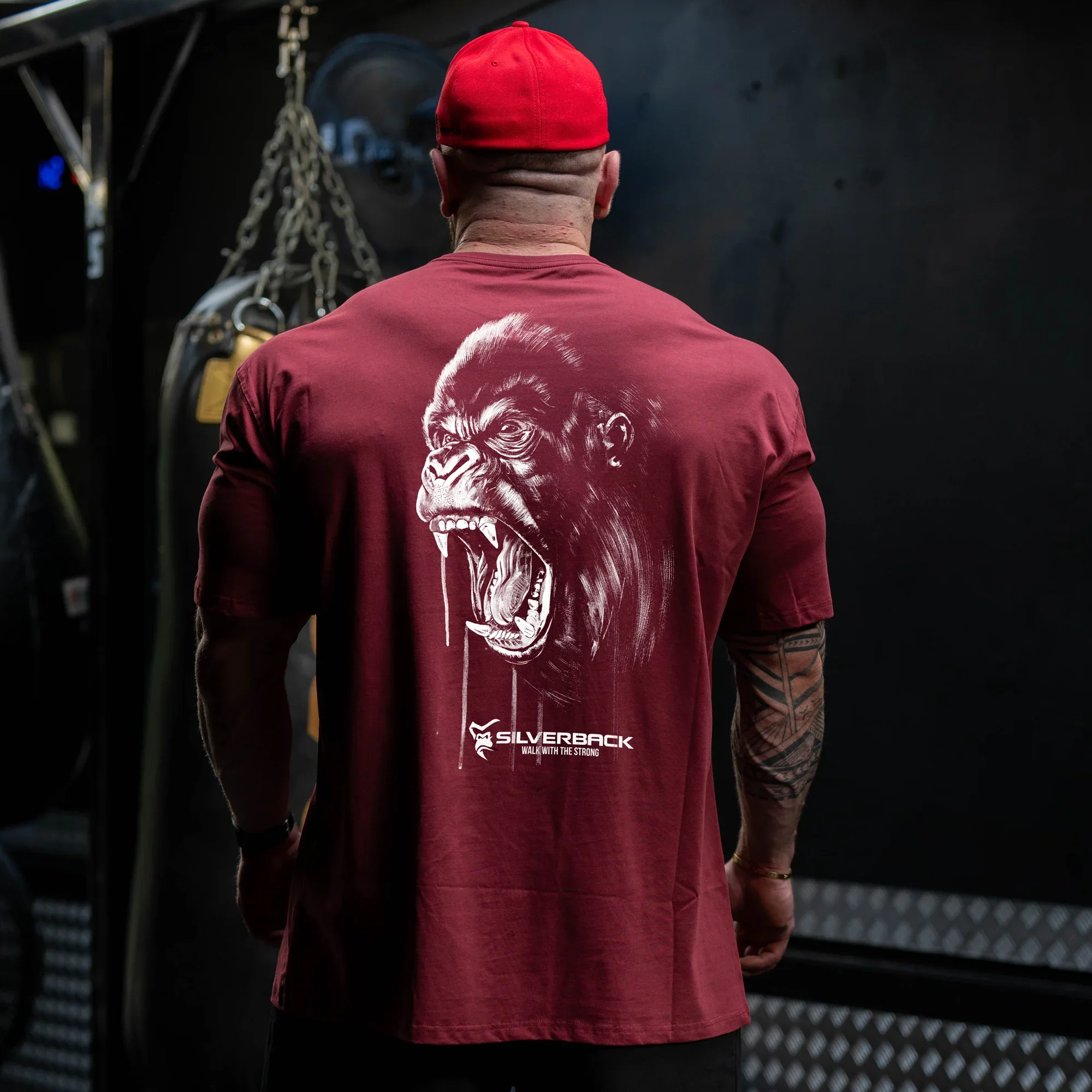 SILVERBACK Summer Men's Gym T Shirts Muscle Bodybuilding Cotton Sport Fit Fitness Casual T-shirt Tee Tops Harajuku T Shirt Men