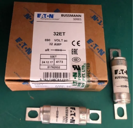 

2PCS New original Slow melt fuse BS88: 4 25ET 25A 32ET 32A 35ET 35A 40ET 40A 45ET 45A 56ET 63ET 63A 80ET 80A 690V FUSE