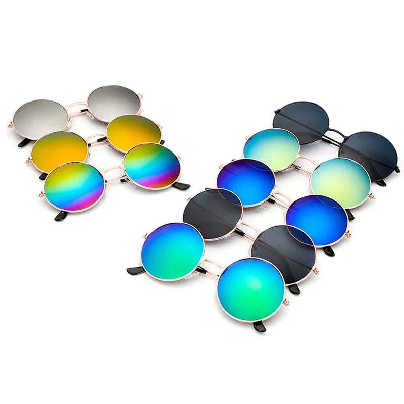 

Women's Sunglasses Mens Round Ladies Fashion Mirror Glasses for Women Men Vintage UV400 Protection Sun Retro Eyewear EE00