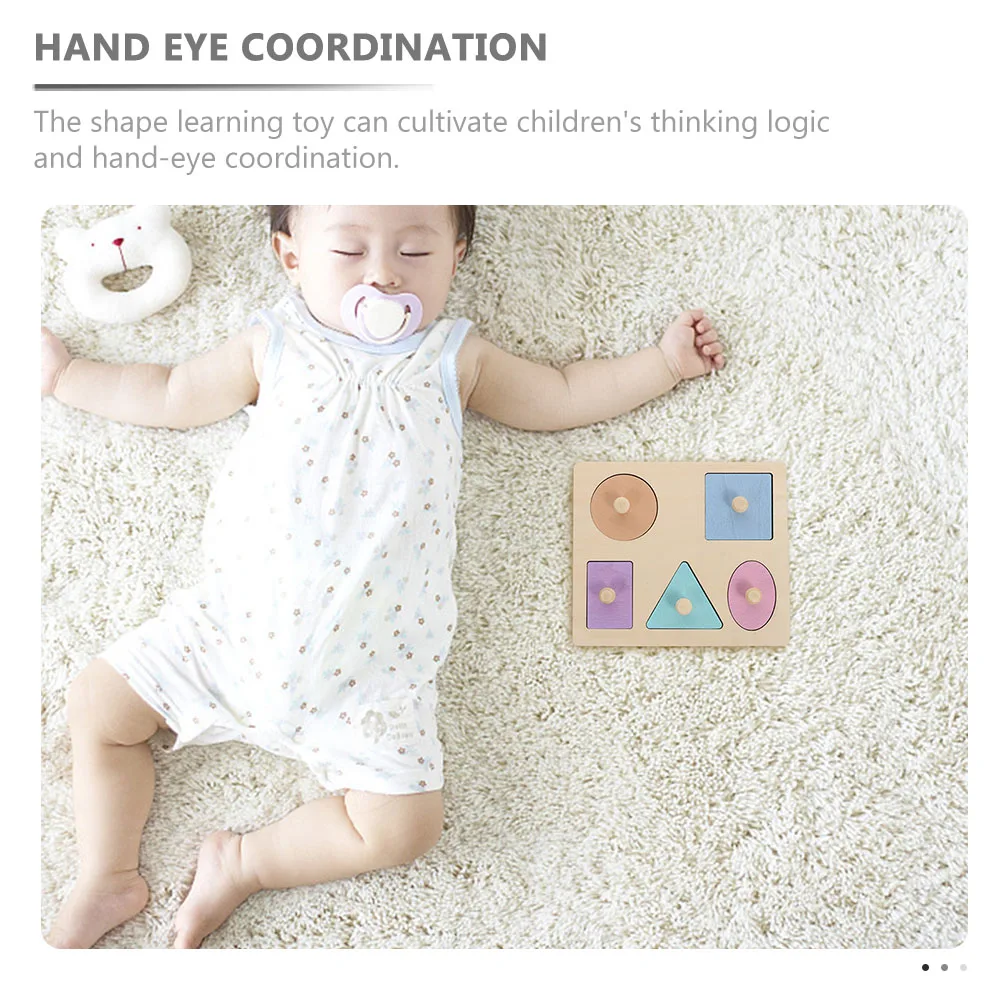 2 sets geometrische vormpuzzel houten kinderen leren educatief speelgoed ouder-kind interactie veilig voor kinderen blok hout