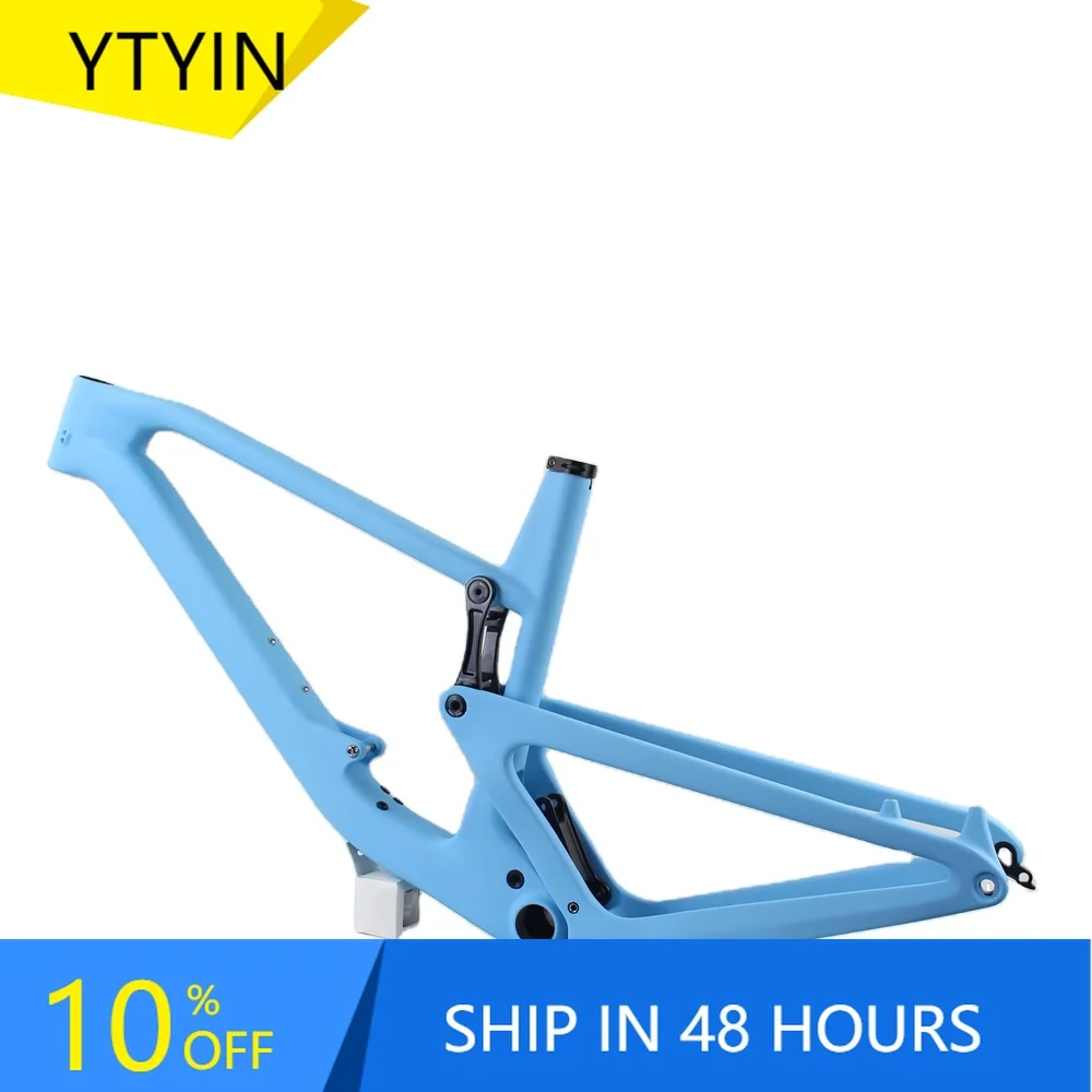 

YTYIN Factory Directly Hot Sale Full Suspension Carbon Bike Frame 29er Trail Mtb Bike Cycle Mountain Bicycle Frame with Sizes S/