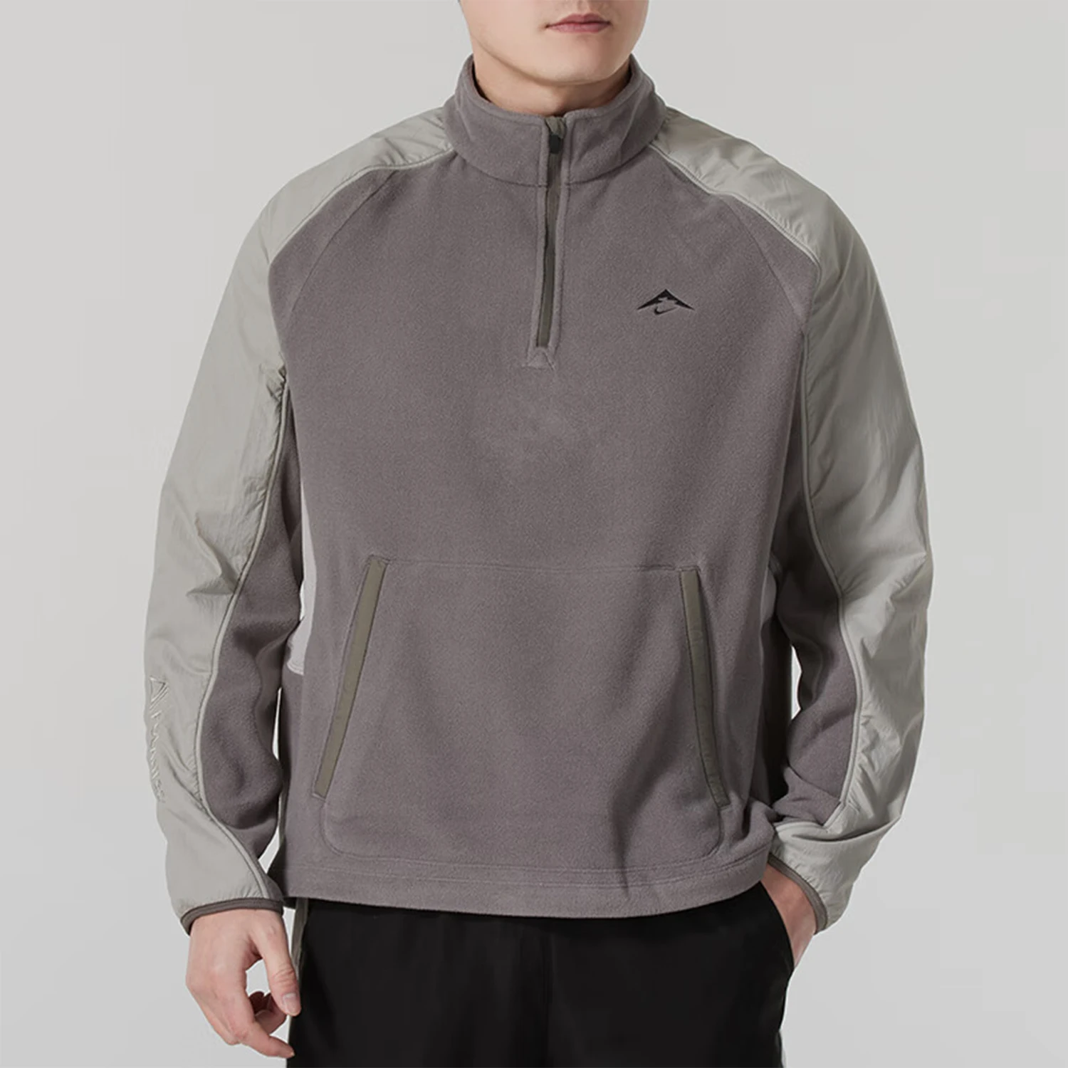 

Оригинальная мужская флисовая толстовка Nike с воротником-стойкой для бега и фитнеса FV9964-289