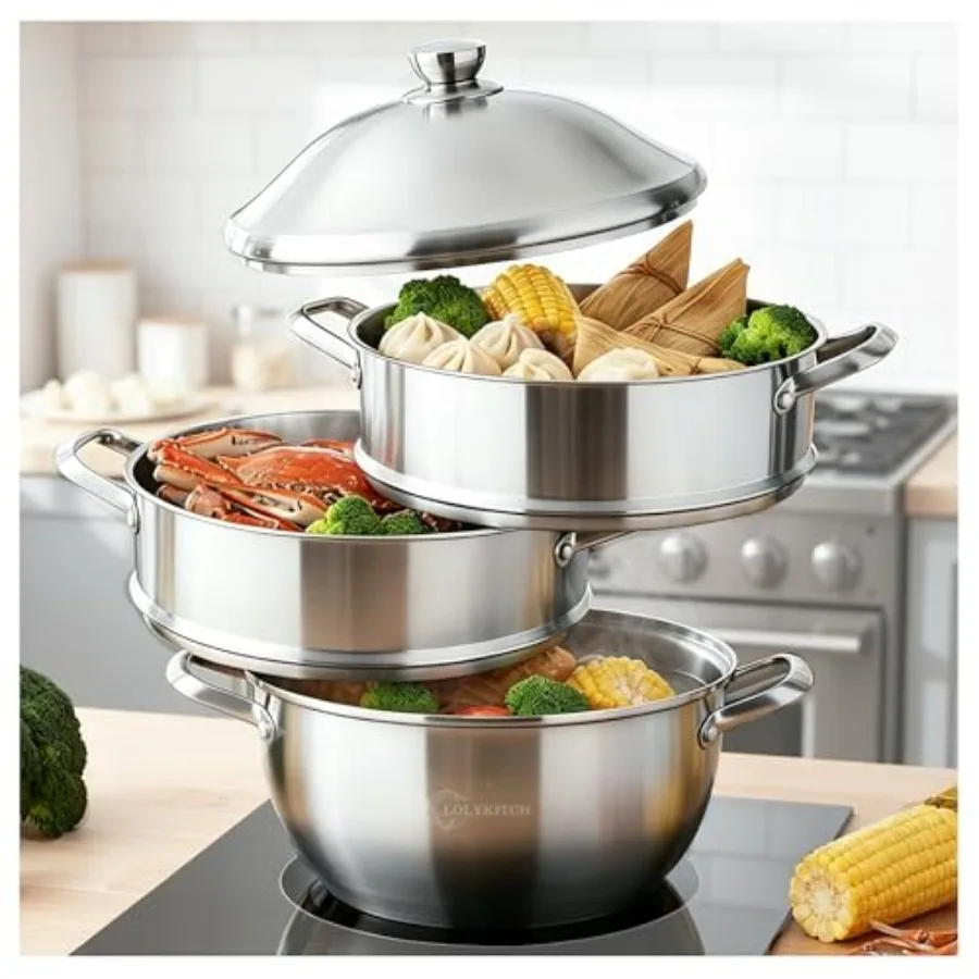 8-Quart Stainless Steel Steamer Pot