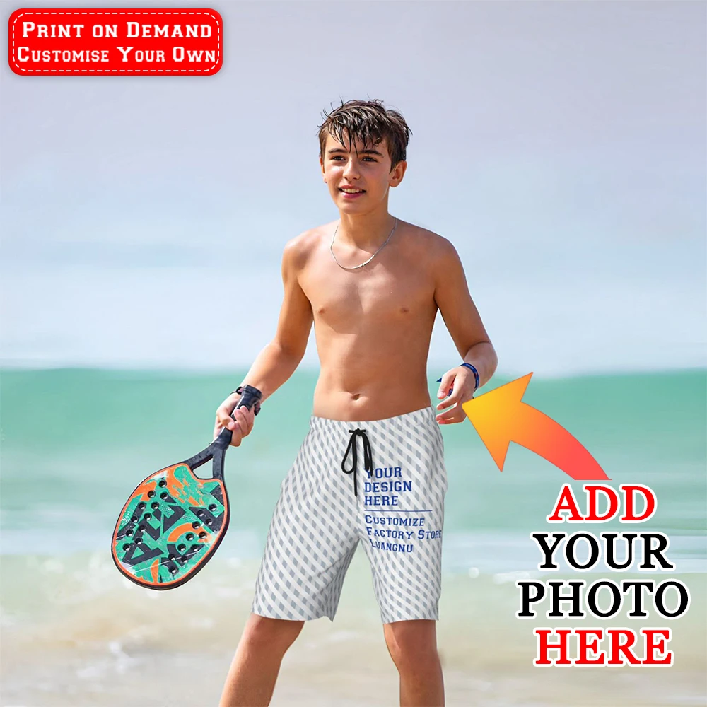 Customise Kids Shorts Summer Beach Children's Sport Shorts Custom Loungewear Trousers Boys Girls Pajama Pants Personalized Gifts