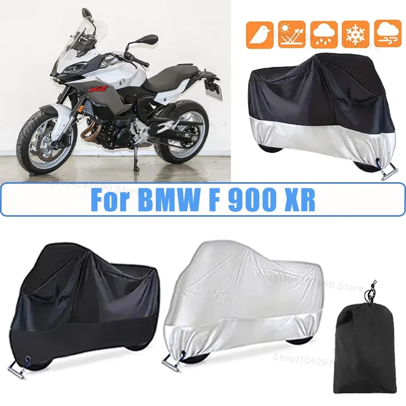 210D Oxford Motorcycle Cover Waterproof All Season UV Protection For BMW F 900 XR Anti-Tear Windproof Motorbike Cover