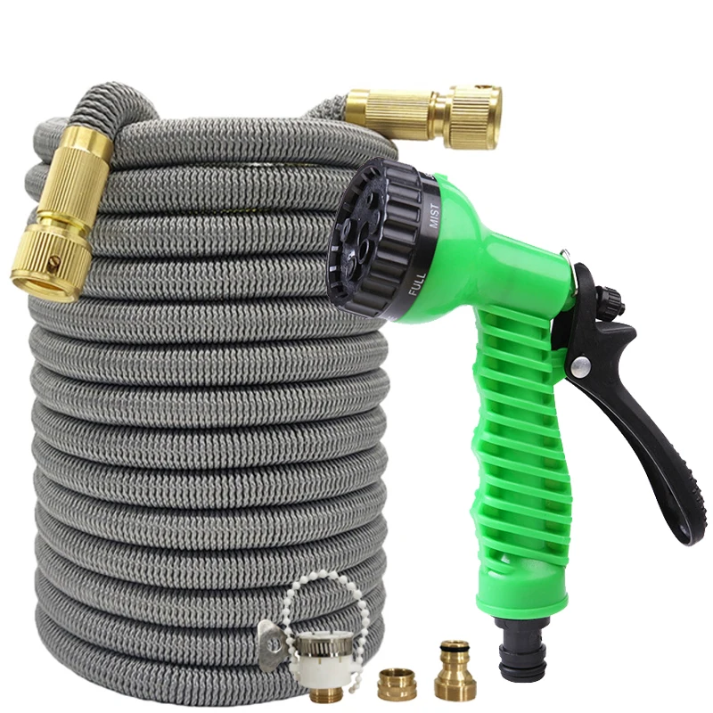 

Садовая расширяемая шланг-труба «Магия», оснащенная пистолетом для полива с семью режимами, садовый шланг, инструмент для мойки автомобилей