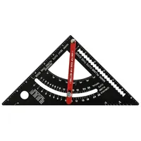 Triangle Ruler with Angle Inch Protractor, Multi - Angle Positioning Marker, Carpenter Line Ruler, Measuring Gauge, Woodworking