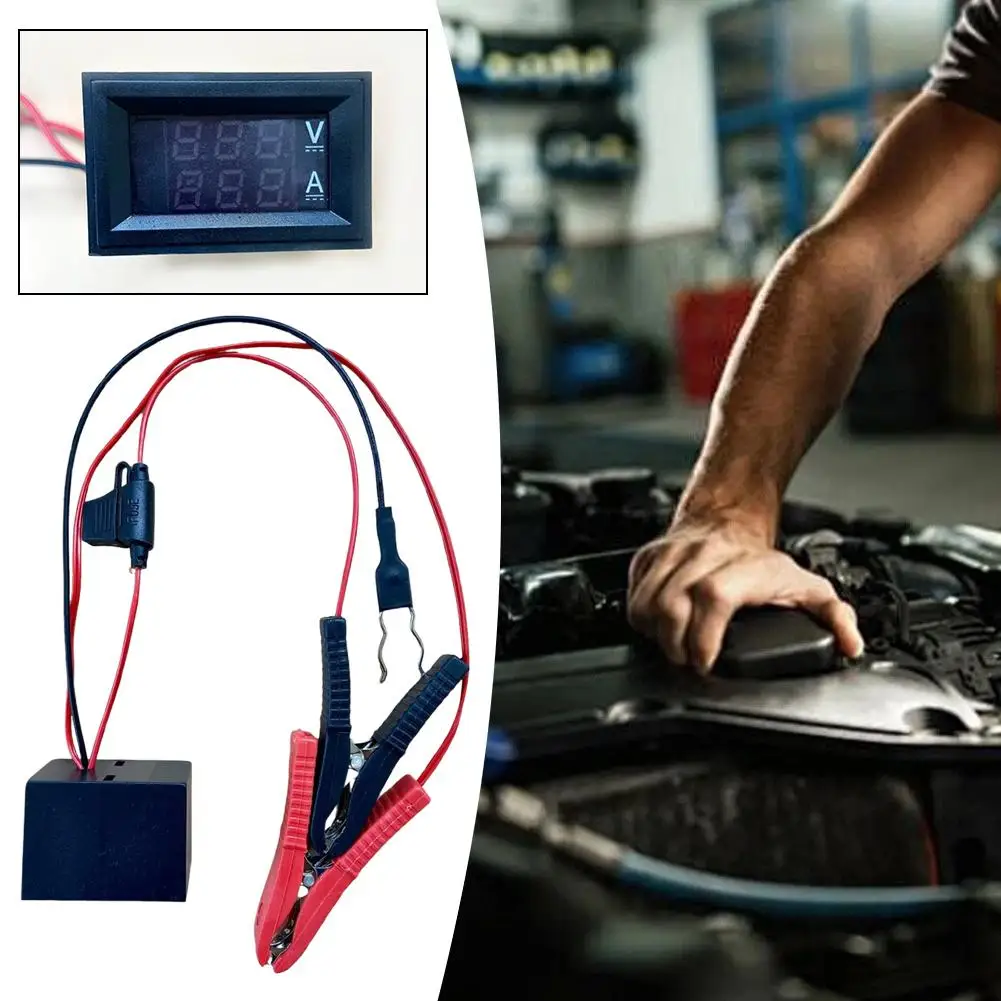 Car Leakage Detection Tools Current And Voltage Display Battery Leakage Full Enclosed Clip Dark Current Tester