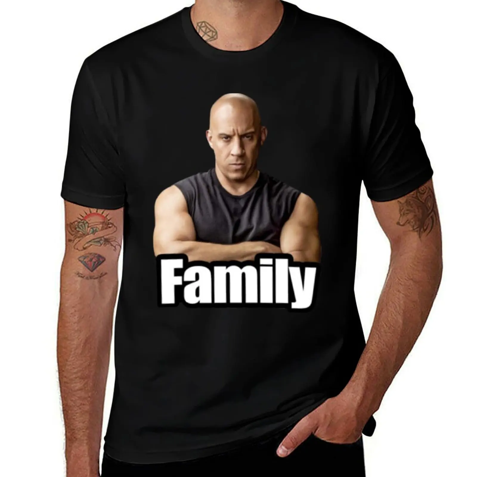 

Vin Diesel- FAMILY MEME T-Shirt designer shirts clothes mens t shirts