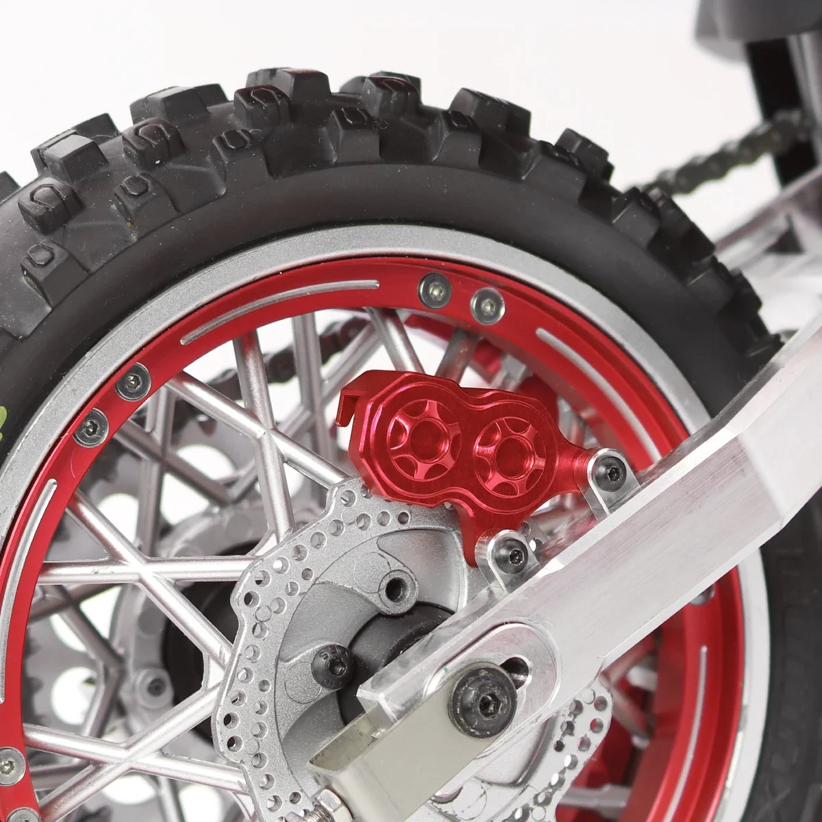 Pinça de disco de freio traseiro de alumínio CNC 7075 para 1/4 RC Losi Promoto-MX Acessórios de atualização de motocicleta