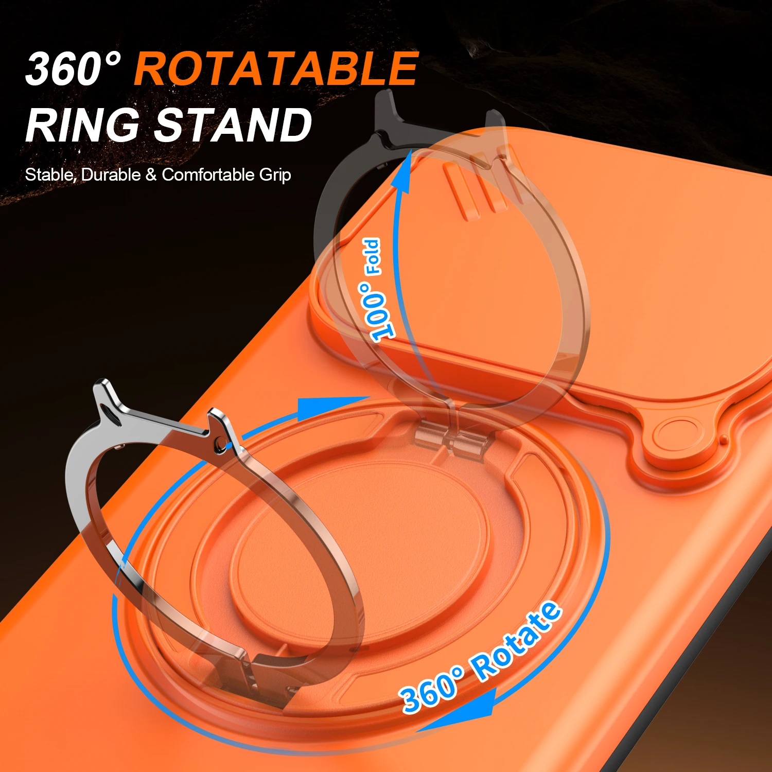 Magnetic Ring Stand Phone Case For Xiaomi 15T 15T Pro Slide Camera Lens Protection TPU Frame Plastic Back Cover