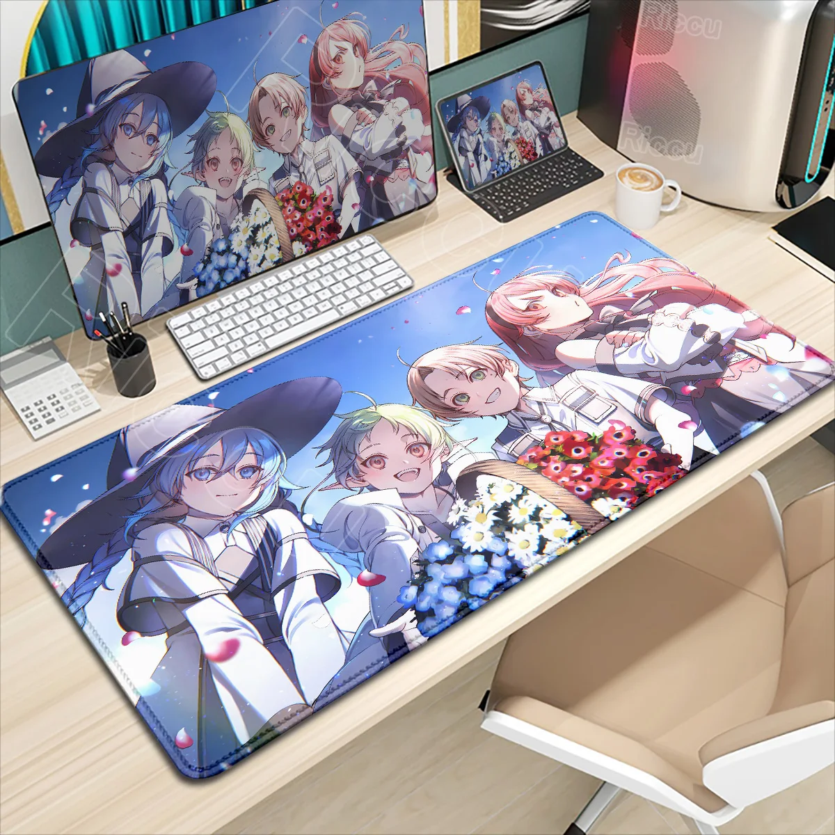 

Mushoku Tensei Jobless Reincarnation Anime Mousepad Large Gaming Roxy Mouse Pad PC Laptop XXL Computer Keyboard Tablet Desk Mats