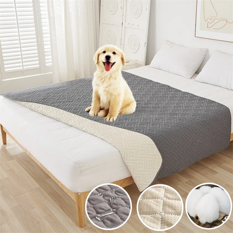 

Waterproof Bedspread Pads Non-Slip Washable Bed King Size Bed Sheet Covers Kids Pet Dog Cat Urine Pad Bed Mattress Protector Mat