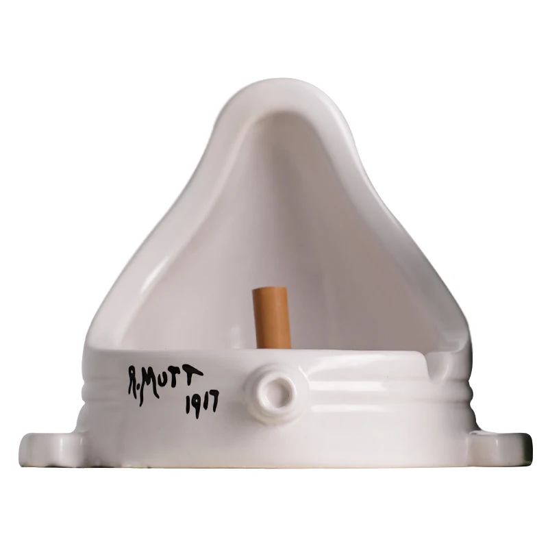 

Ashtray Windproof Duchamp Spring Urinal Art Ornament Ceramic Trend Creative Gift Dadaism