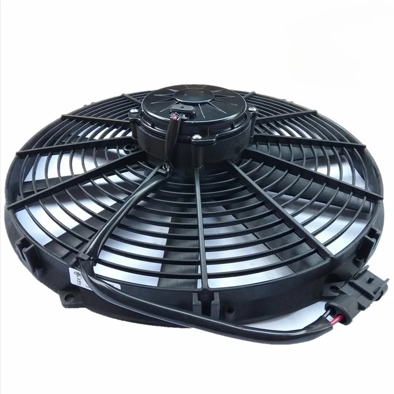 14inch 12V/24V 22W 2900RPM 2800CFM Waterproof Grade IP68 Best Replacement SPAL Cooling Fan Radiator Fan for Engineering Vehicle